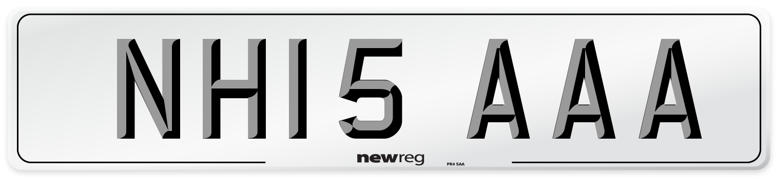 NH15 AAA Number Plate from New Reg